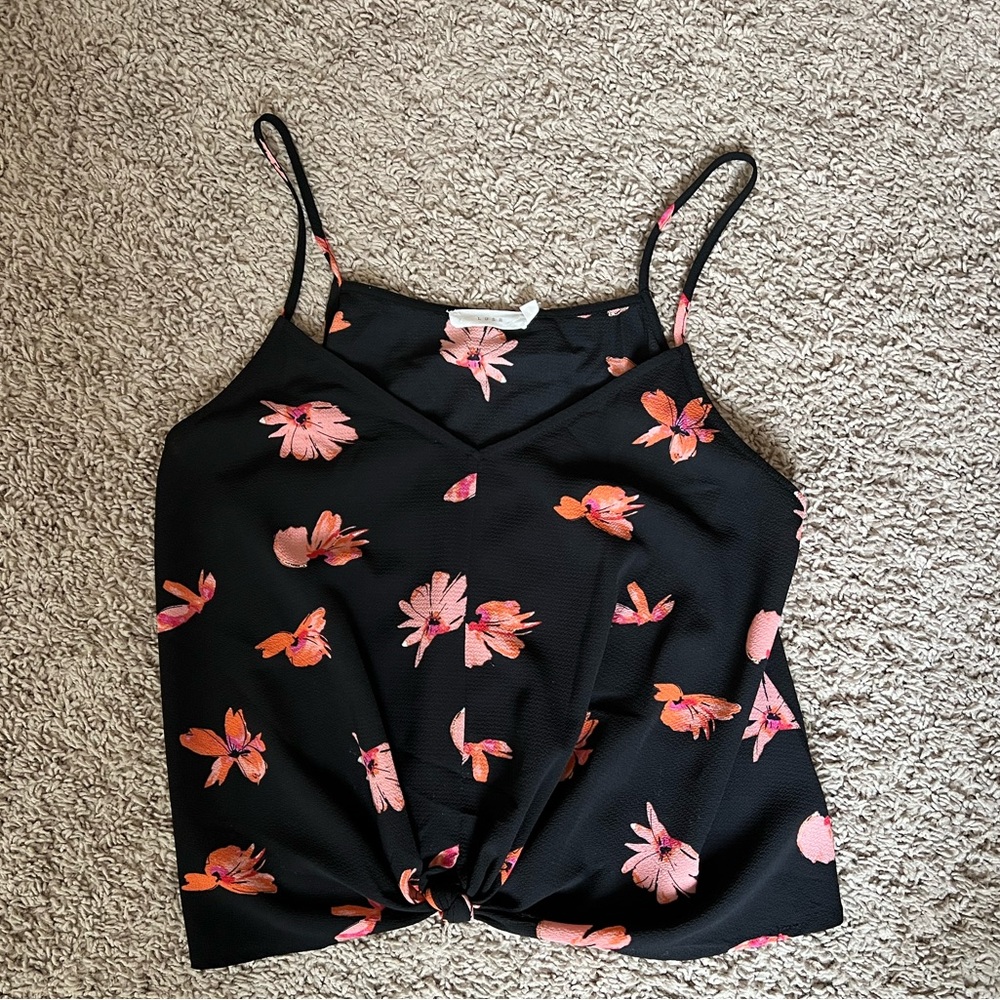 Front knit crop top